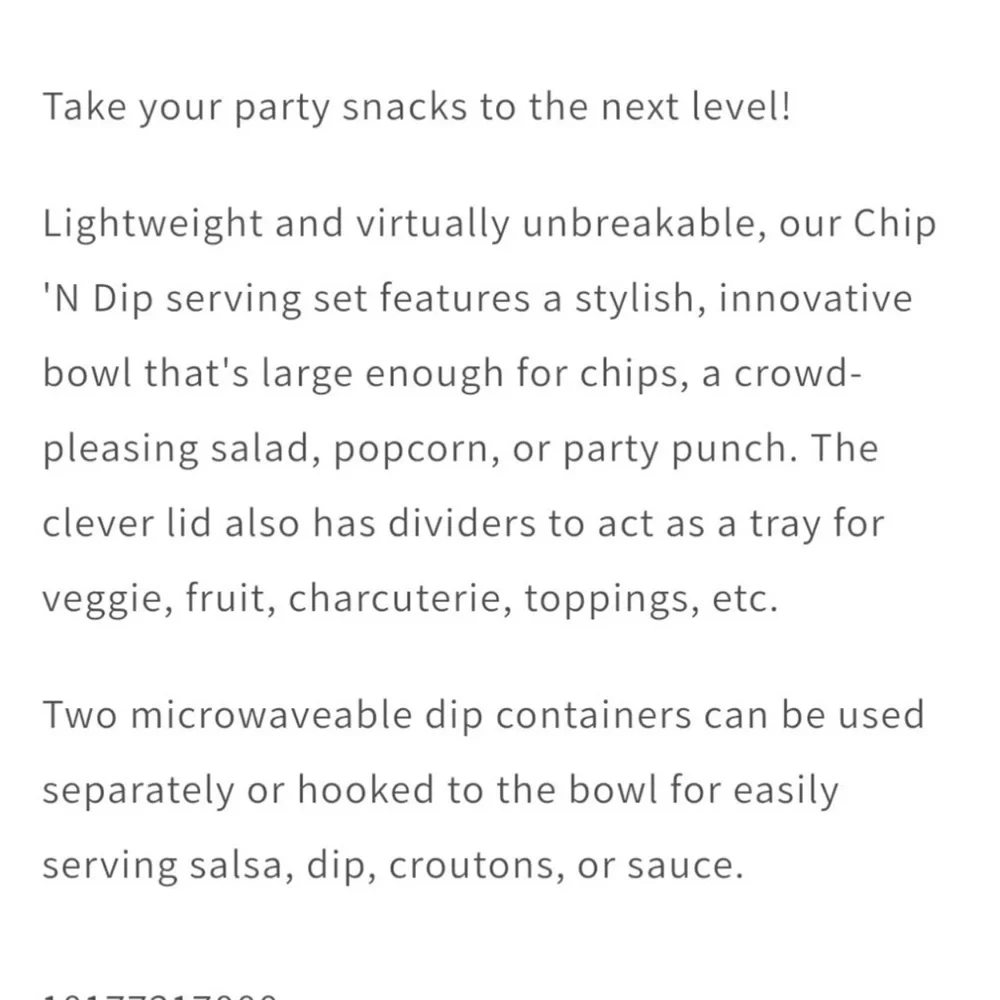 Tupperware Chip ‘n Dip Bowl set